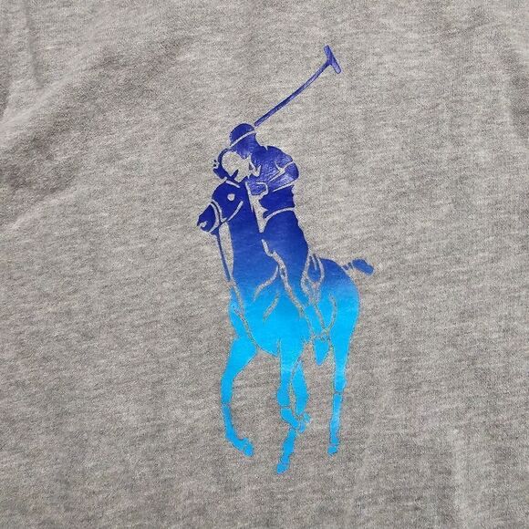 Polo Ralph Lauren Pony Logo Fleece Hoodie Jacket Full Zip S Unisex Grey Blue New - Picture 6 of 7